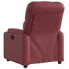 vidaXL Fauteuil inclinable électrique Rouge bordeaux Similicuir