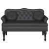 vidaXL Banc Chesterfield Noir 120,5 x 65 x 75 cm Cuir synthétique