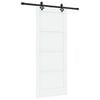 vidaXL Porte coulissante ORKDAL 83 x 202 cm Bois de pin massif Blanc