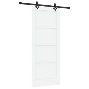 vidaXL Porte coulissante ORKDAL 83 x 202 cm Bois de pin massif Blanc
