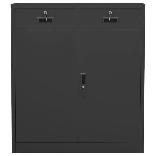 vidaXL Armoire de bureau Anthracite 90x40x102 cm Acier