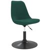 vidaXL Chaises pivotantes &agrave; manger lot de 6 Vert fonc&eacute; Velours