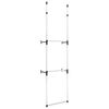vidaXL Syst&egrave;me de garde-robe t&eacute;lescopique avec barres Aluminium