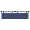 vidaXL T&ecirc;te de lit suspendue Bleu police 190 x 55 x 5 cm Velours