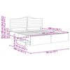 vidaXL Cadre de lit avec tiroir Blanc 180 x 200 cm Bois Ing&eacute;nierie