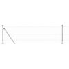 vidaXL Poteau de cl&ocirc;ture. Argent&eacute; 25 x 0,4 m (maille de 25 mm) Acier