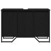 vidaXL Cabinet Sous &Eacute;vier Ch&ecirc;ne noir 91 x 35 x 60 cm Bois d'ing&eacute;nierie
