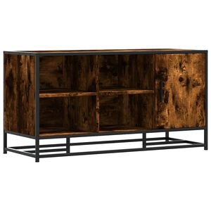 vidaXL Banc à chaussures chêne fumé bois d'ingénierie et métal