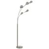 vidaXL Lampadaire 200 cm 5 x E14 Argenté