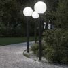 vidaXL Bornes lumineuses avec d&eacute;tecteur lot de 3 120 cm noir IP44