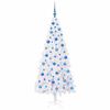 vidaXL Sapin de No&euml;l artificiel avec 300 LED Blanc 180 cm PVC et Acier