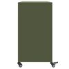 vidaXL Buffet vert olive 100,5x39x72 cm acier