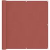 vidaXL &Eacute;cran de balcon Terre cuite 110 x 400 cm Tissu Oxford