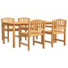 vidaXL Ensemble &agrave; manger de jardin 5pcs Bois de teck massif