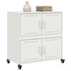 vidaXL Buffet blanc 68x39x72 cm acier