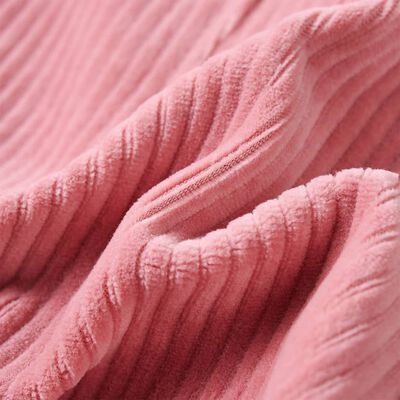 Robe salopette pour enfants velours côtelé rose clair 92