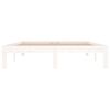 vidaXL Cadre de lit sans matelas blanc 135x190 cm