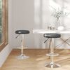 vidaXL Tabourets de bar lot de 2 noir similicuir