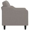 vidaXL Fauteuil Taupe 60 cm Tissu