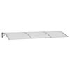vidaXL Auvent de porte Gris 300x100 cm Polycarbonate