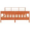 vidaXL Cadre de lit sans matelas cire marron 180x200cm bois pin massif