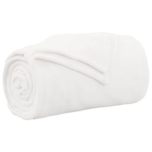 vidaXL plaid Blanc 150 x 200 cm 0.78 kg Polaire