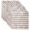 vidaXL Carreaux Mosa&iuml;ques Cr&egrave;me 30 x 30 cm Marbre
