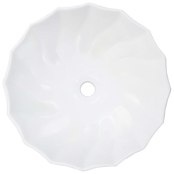 vidaXL Lavabo 46x17 cm Céramique Blanc