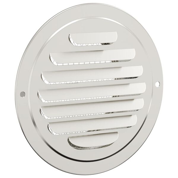 vidaXL Couvre-vent Air 4 pcs Argent 80 mm Acier inoxydable