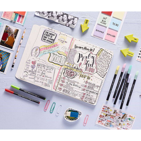 edding Feutres de coloriage fin classiques 20 pcs Multicolore 1200