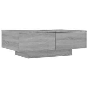 vidaXL Table basse Sonoma gris 90x60x31 cm Bois d'ing&eacute;nierie