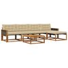 vidaXL Ensemble de canap&eacute;s d'ext&eacute;rieur 6 pcs Naturel et Beige