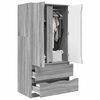 vidaXL Cabinet de salle de bain Gris Sonoma 79,5 x 49 x 156 cm