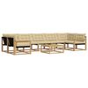 vidaXL Ensemble de canap&eacute;s d'ext&eacute;rieur 8 pc Blanc et Beige