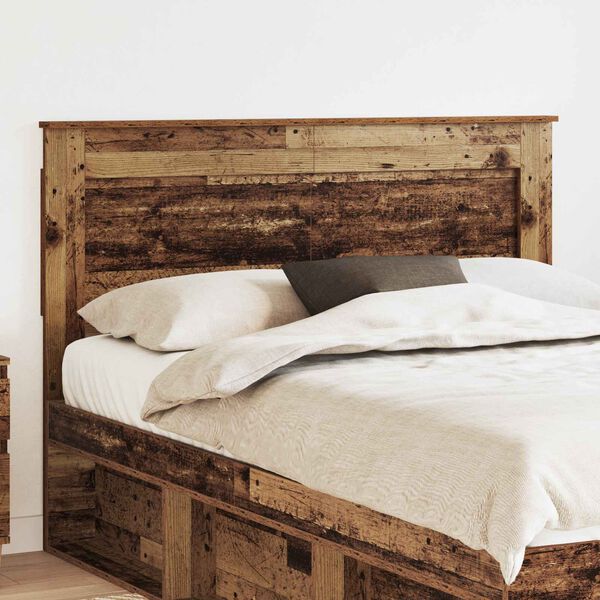 vidaXL T&ecirc;te de lit Bois Ancien 140 cm Bois d'ing&eacute;nierie