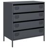 vidaXL Buffet anthracite 68x39x73,5 cm acier laminé à froid