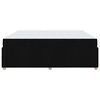 vidaXL Cadre de lit avec matelas Noir 180 x 200 cm tissu