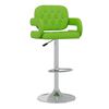 vidaXL Tabourets de bar lot de 2 vert similicuir