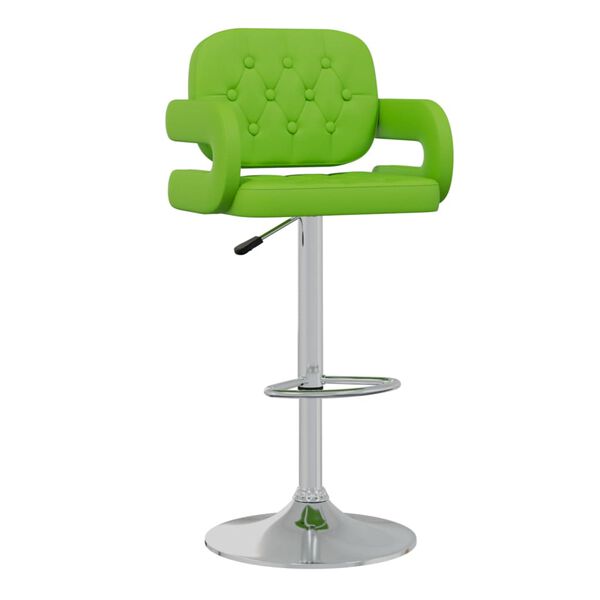 vidaXL Tabourets de bar lot de 2 vert similicuir