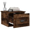 vidaXL Tables de chevet murales 2 pcs ch&ecirc;ne fum&eacute; 41,5x36x28 cm