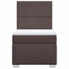 vidaXL Sommier &agrave; lattes de lit avec matelas Marron fonc&eacute; 90x200 cm