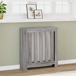 vidaXL Cache-radiateur sonoma gris 78x20x82 cm bois d'ing&eacute;nierie