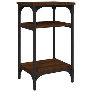 vidaXL Table d'appoint Ch&ecirc;ne marron 35x30x60 cm Bois d'ing&eacute;nierie