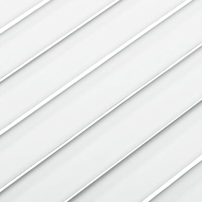 vidaXL Portes d'armoire à persiennes 2pcs blanc 61,5x49,4cm pin massif