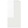 vidaXL &Eacute;tag&egrave;res cube murales 2 pcs Blanc brillant 30x15x30 cm