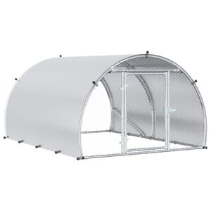 vidaXL Poulailler Argent&eacute; 200 x 150 x 100 cm Acier galvanis&eacute;