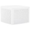 vidaXL Table d'appoint Blanc 54x54x36,5 cm Plastique