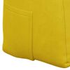 vidaXL Coussin de Dos Jaune 180 x 24 x 50 cm Velours
