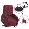 vidaXL Fauteuil inclinable de massage Rouge bordeaux Tissu