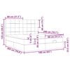 VidaXL Cadre de lit ottoman et matelas gris clair 160x200cm velours
